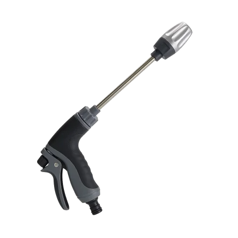 Jetterix high-pressure garden hose nozzle — compact attachment compatible with any standard US garden hose